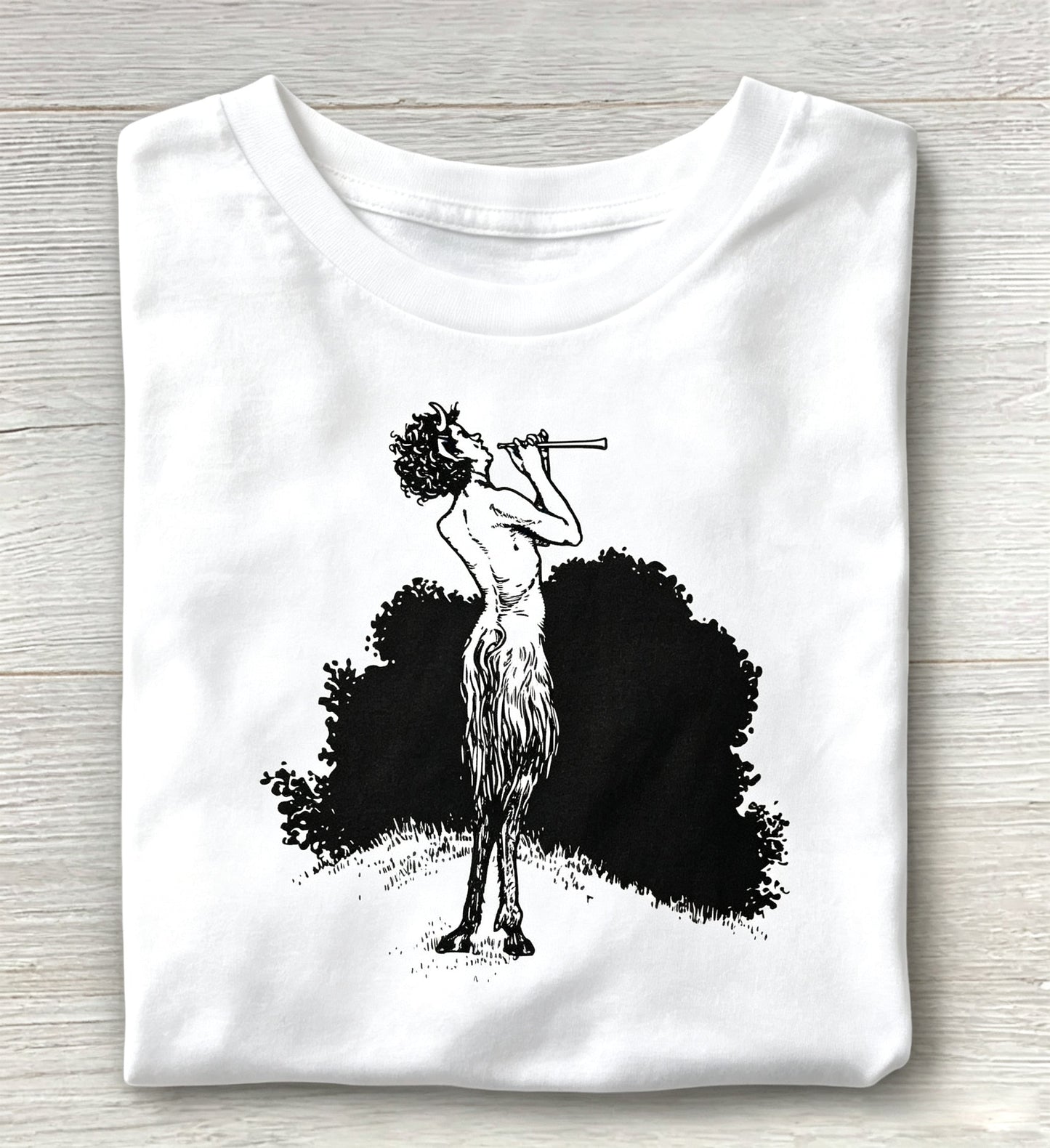Vintage Pan Flute Player Mythology Tee