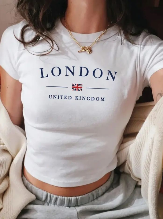 London United Kingdom Souvenir Baby Tee