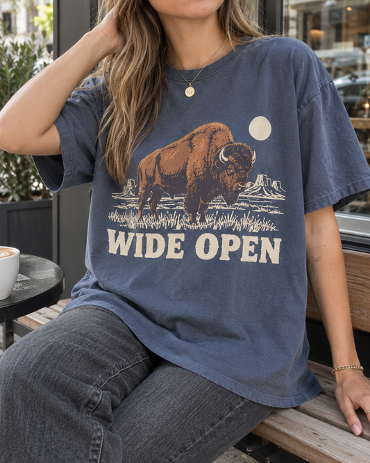 Blue Bison Wide Open Graphic Tee