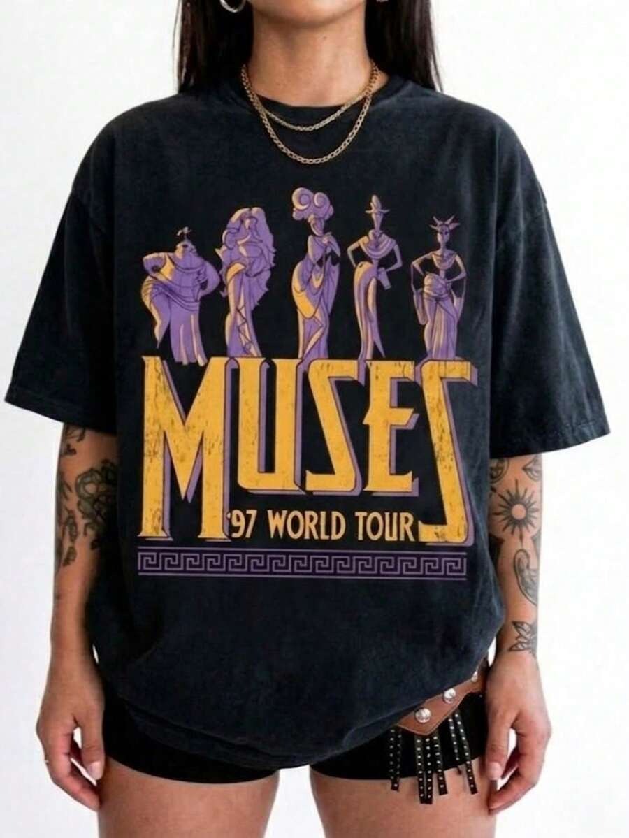Muses '97 World Tour Graphic Oversized Tee