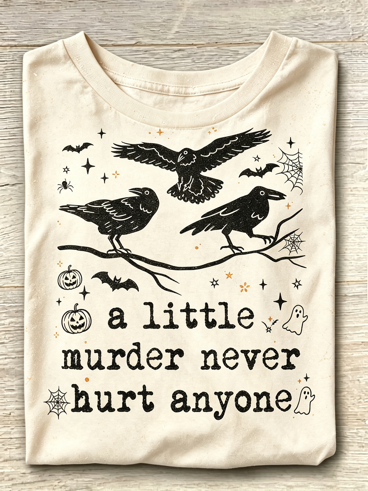 Crow Murder Never Hurt Anyone Graphic Tee