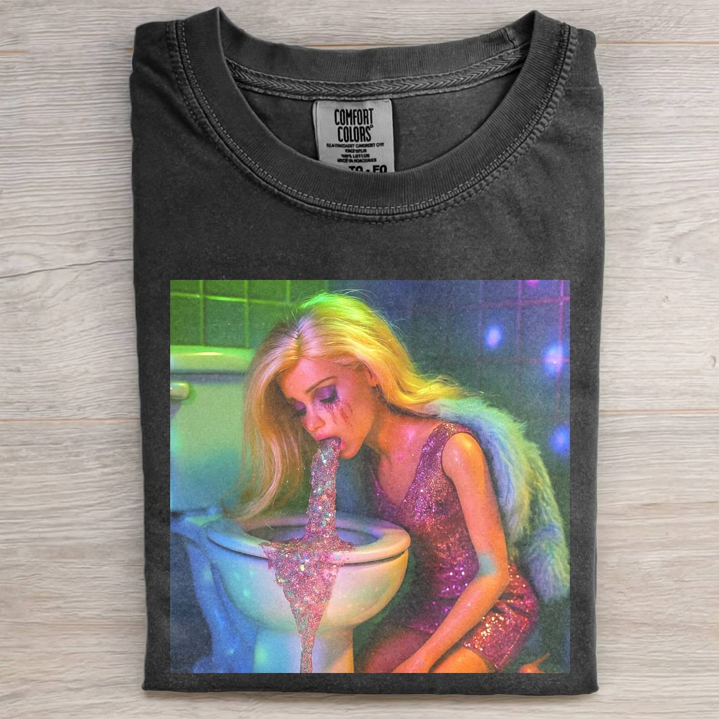 PARTY HANGOVER DOLL GIRL FUNNY MEME TEE