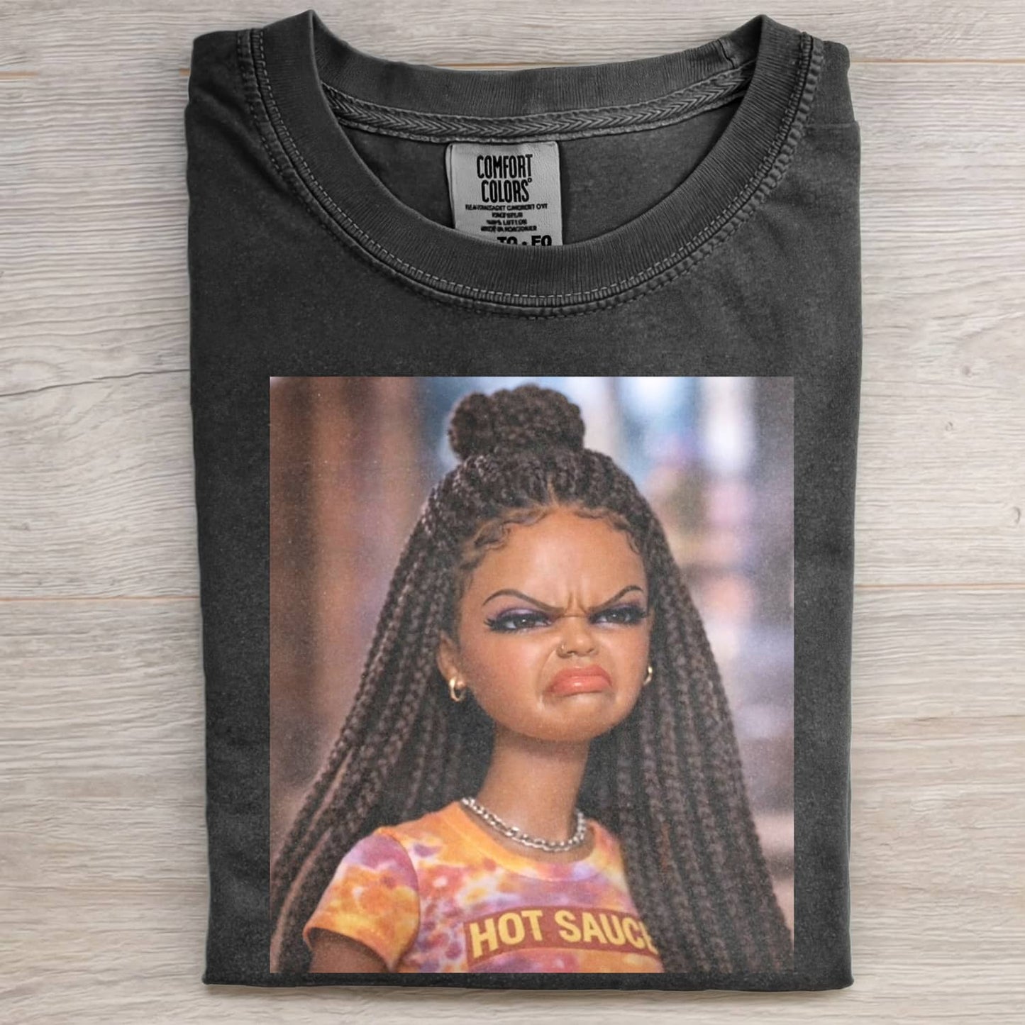 MOOD DOLL GIRL FUNNY FACE MEME TEE