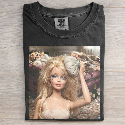 UNHINGED DOLL GIRL FUNNY MEME  TEE