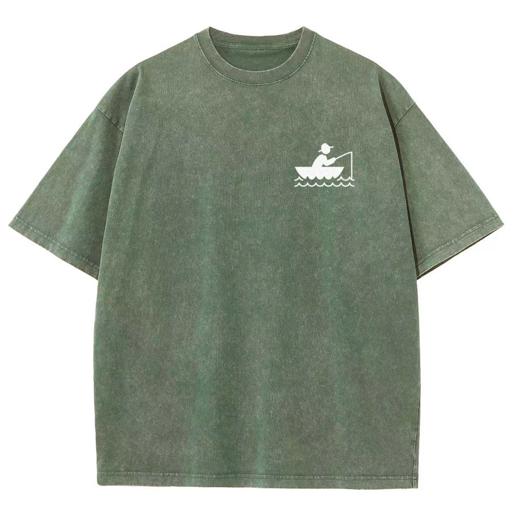 Fisherman Unisex Fit Washed T-Shirt