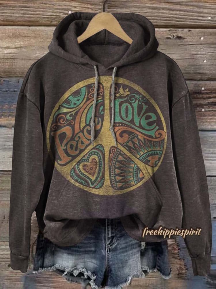 Hippie casual hoodie