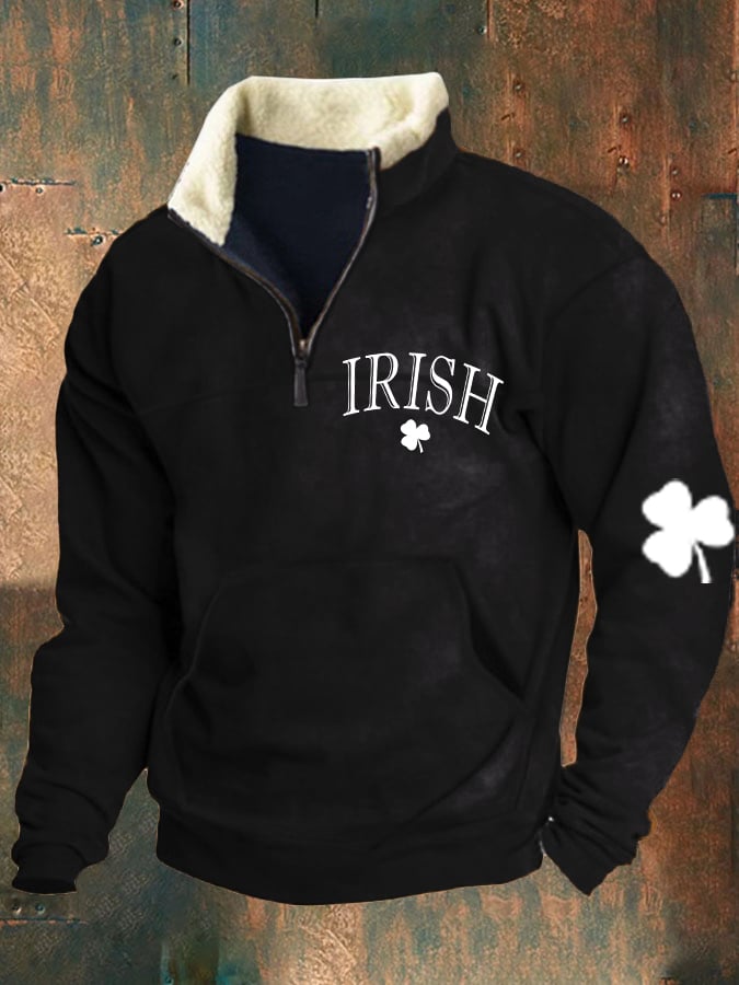 Men's St. Patrick's Day Shamrock Print Sweatshirt