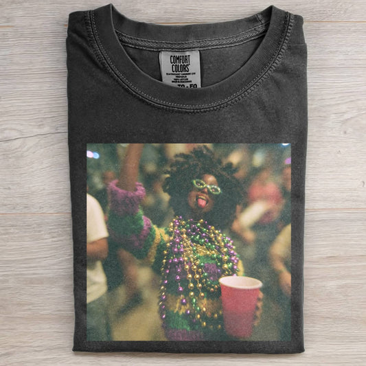BLACK DOLL FACE PARTY DANCE POV TEE
