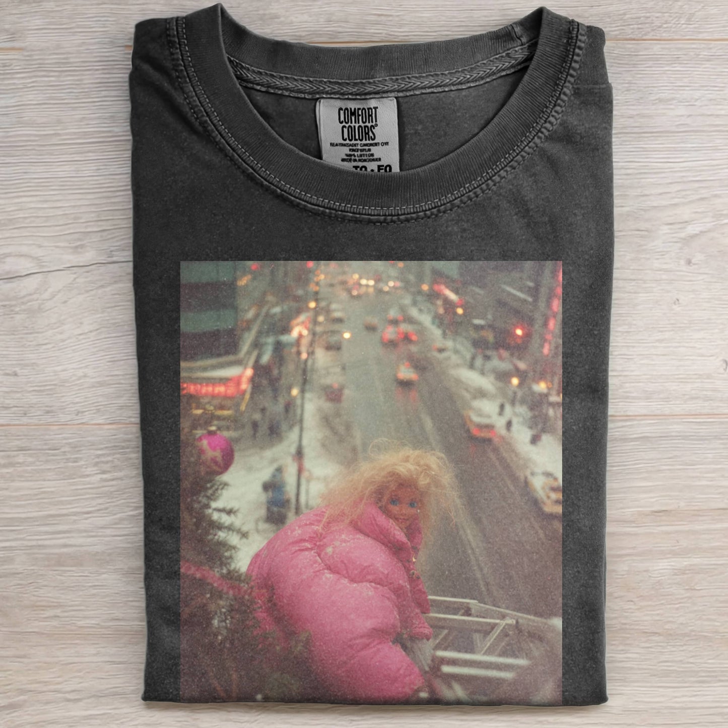 PINK COAT, MESSY LONG HAIR, BARBIECORE TEE