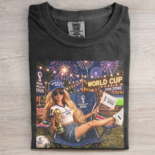WORLD CUP DOLL GIRL FUNNY FACE MEME TEE