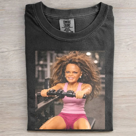 GYM DOLL GIRL FUNNY FACE MEME TEE