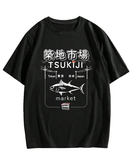 Tuna at the Tsukiji Market in Japan T-shirt