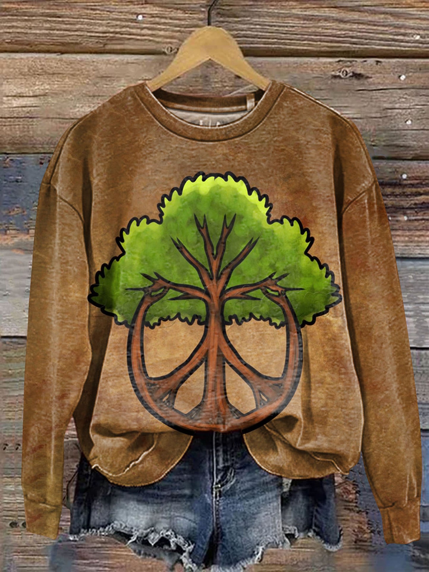 Botanical Hippie Art Print Casual Sweatshirt