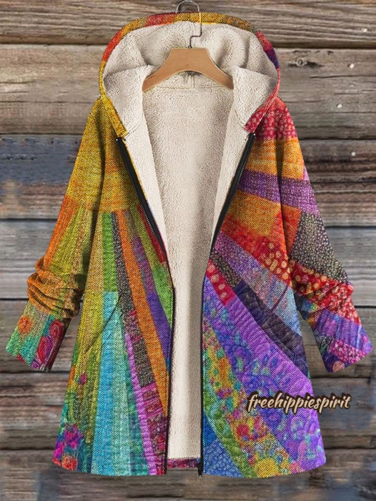 Colorful Sun Collage Art Print Casual Hoodie