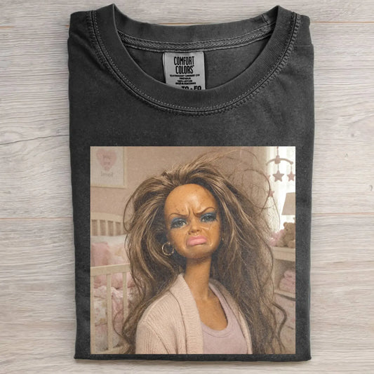 STANK FACE DOLL GIRL FUNNY MEME TEE