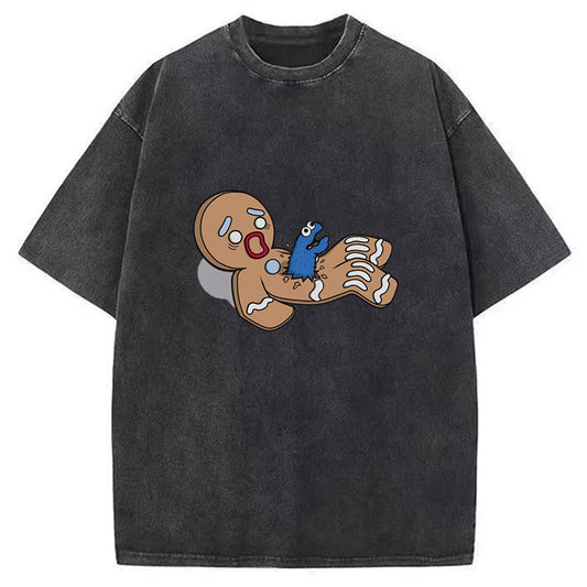 Alien Nom Nom Washed T-Shirt