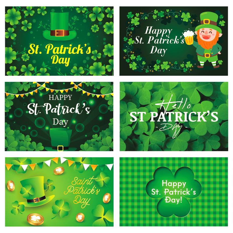 St. Patrick's Day Background Holiday Party Flag