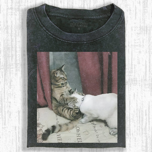WACKY CAT TEE. 7.5