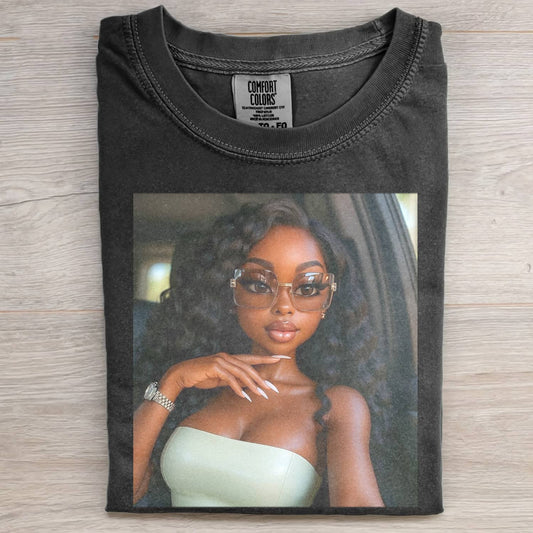 BALCK DOLL GIRL FUNNY MEME TEE