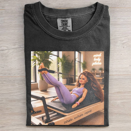 YOGA DOLL GIRL FUNNY FACE MEME TEE