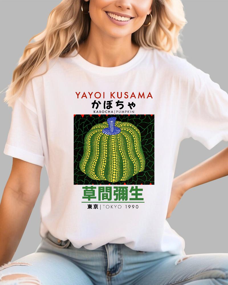 Yayoi Kusama Pumpkin Art Cotton casual T-shirt