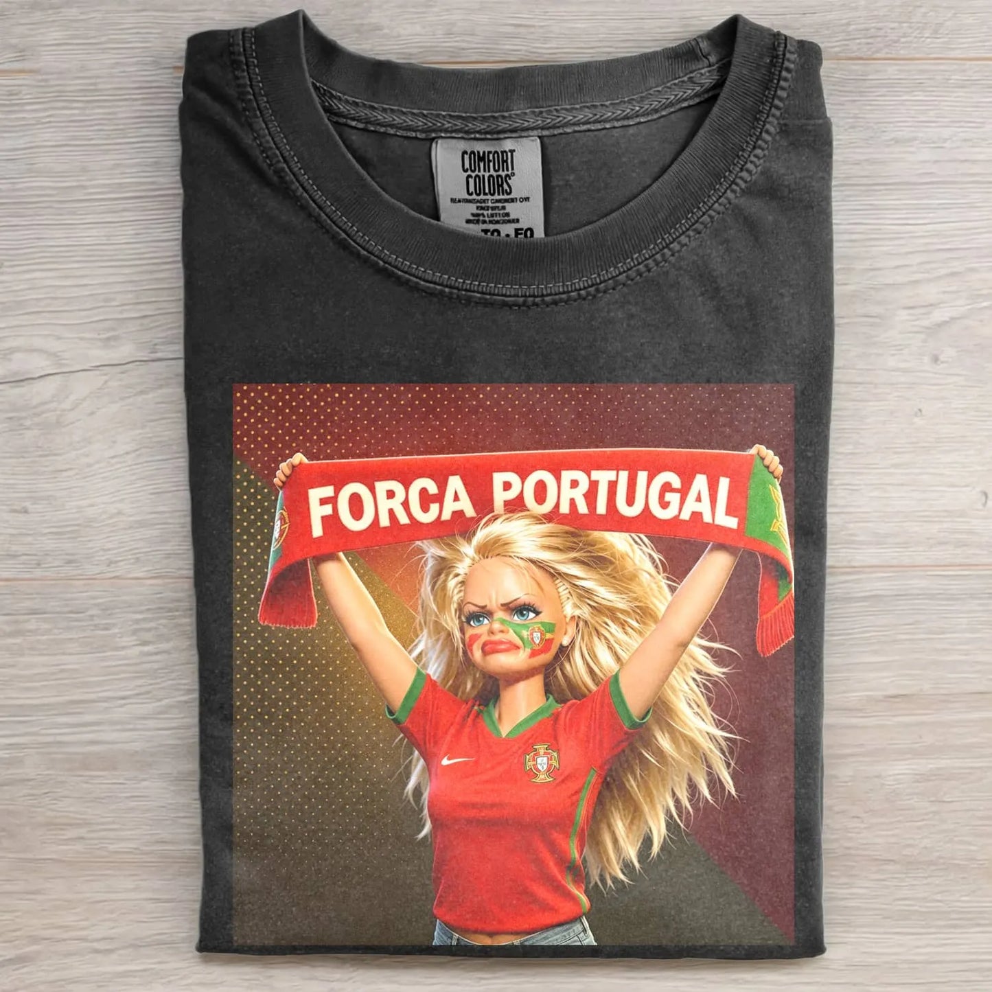 WORLD CUP DOLL GIRL FUNNY FACE MEME TEE