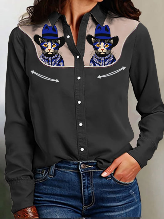 Women's Western Print Shirt