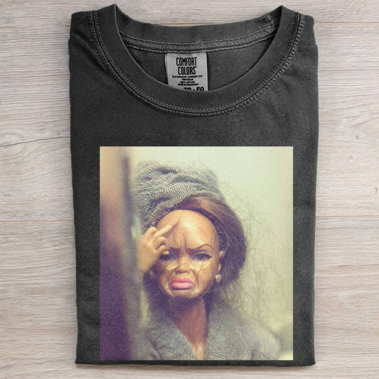 DISGUSTED DOLL BLACK GIRL GIRL FUNNY MEME TEE