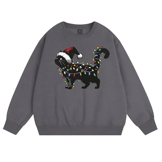 Cute Cat Christmas 100% Cotton Sweatshirt