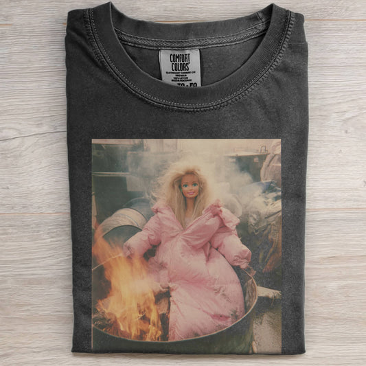 MESSY HAIR BARBIECORE HOT AIR TEE
