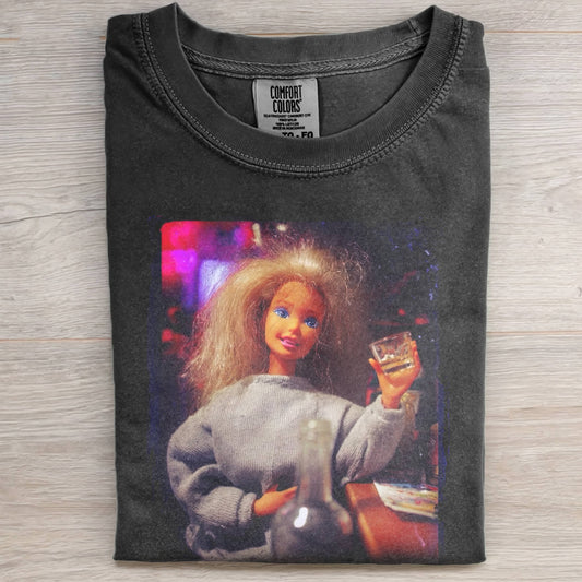 DOLL FACE MEME THE PARTY'S OVER TEE