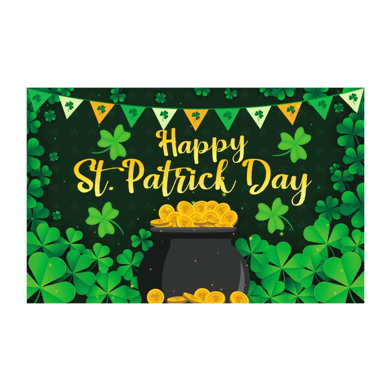 St. Patrick's Day Background Holiday Party Flag