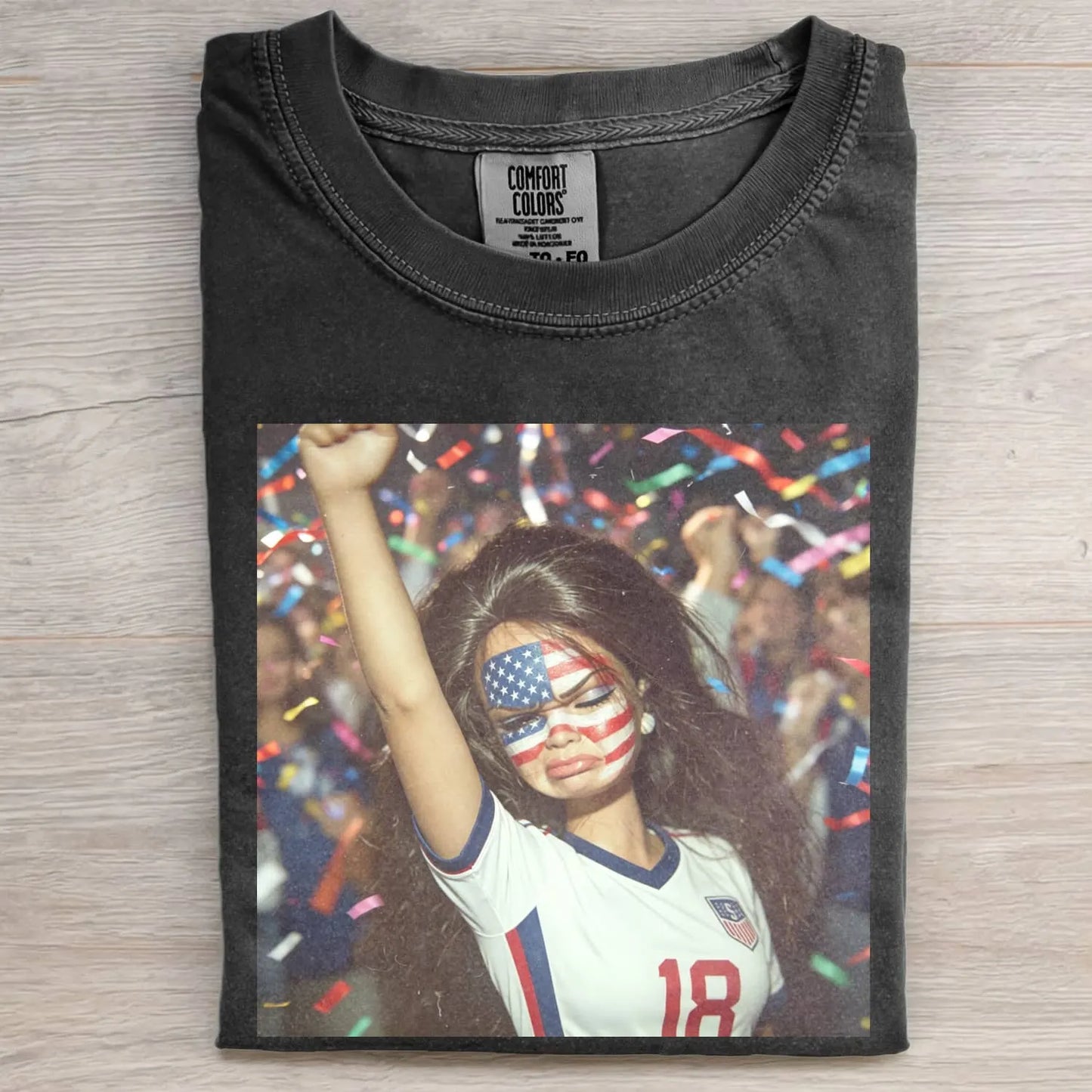 WORLD CUP DOLL GIRL FUNNY FACE MEME TEE