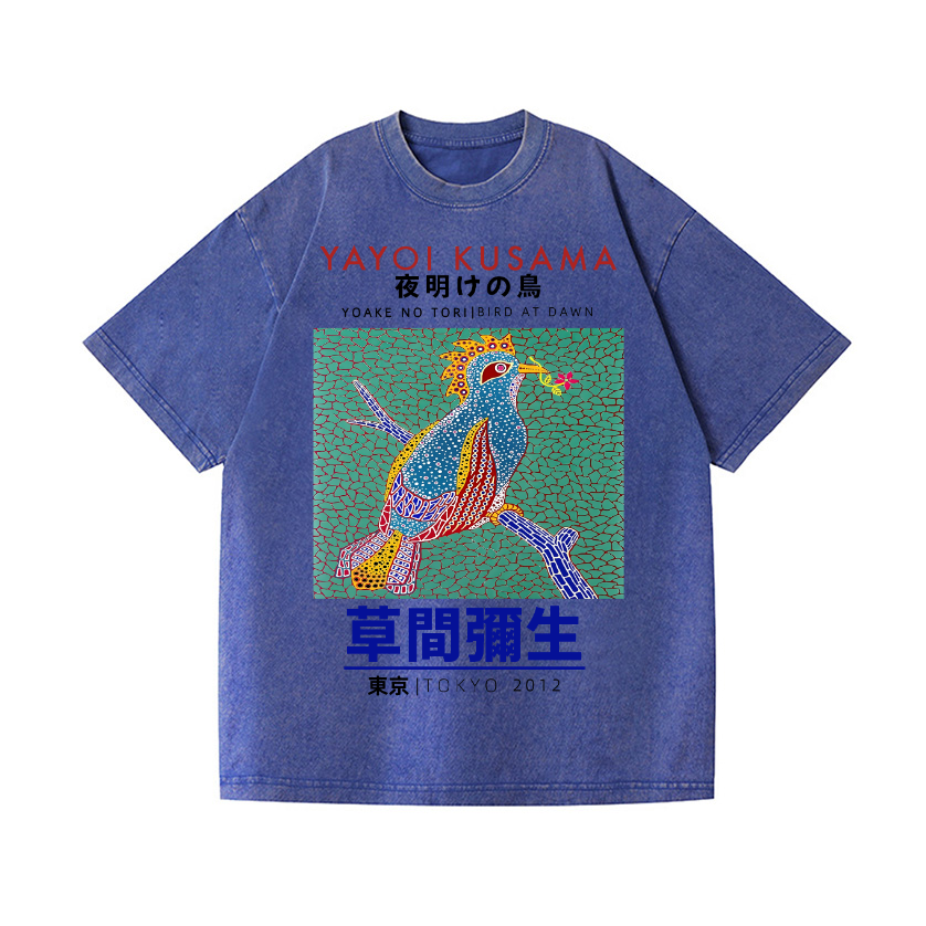Yayoi Kusama Vintage Wash Japanese Design T-Shirt