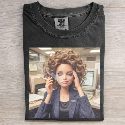 FACE DOLL GIRL FUNNY MEME TEE