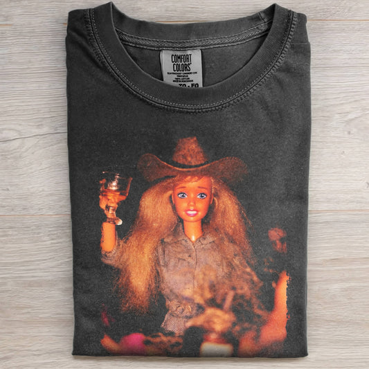 DOLL FACE MEME CHEERS, COWGIRL TEE