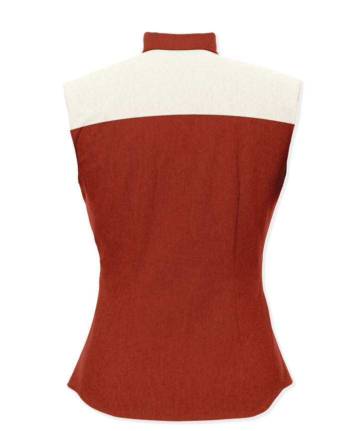 Western Cowcat 100% Cotton 100% Cotton Sleeveless Shirt