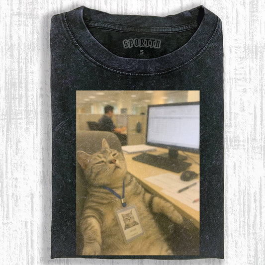 FUNNY CAT MEME ICON T-SHIRT