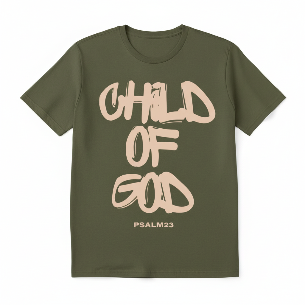 Child of God Olive Green T-Shirt