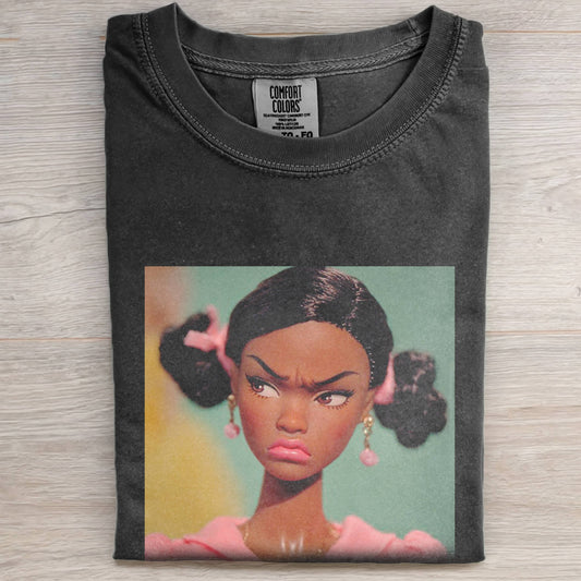 DOLL FACE MEME THE PINK SCOWL TEE