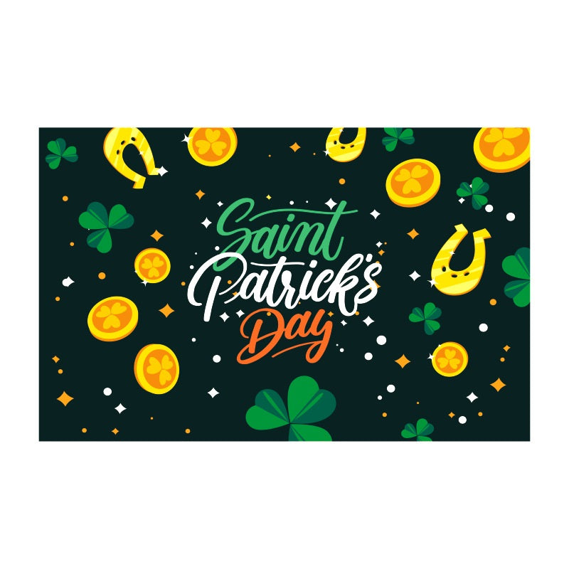 St. Patrick's Day Background Holiday Party Flag