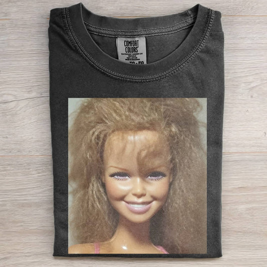 BLACK GIRL DOLL GIRL FACE MEME TEE
