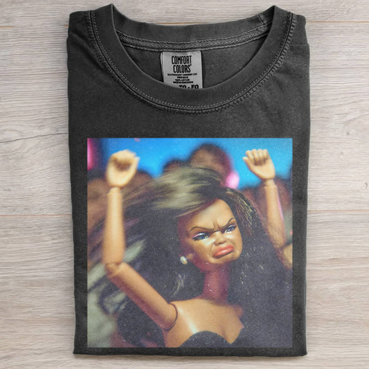 BLACK DOLL FACE DANCE TEE