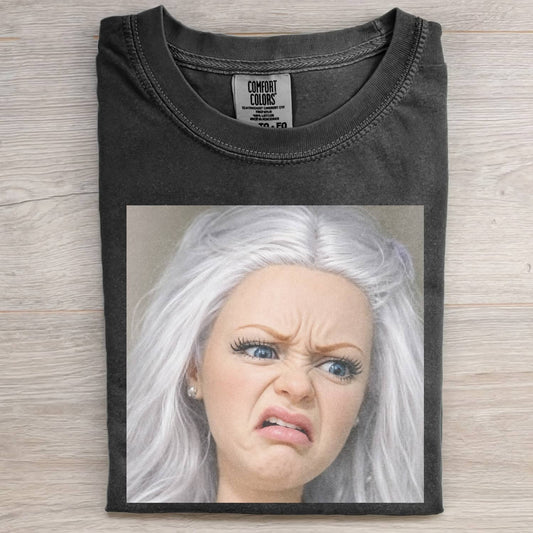 DISGUSTED DOLL GIRL FUNNY MEME TEE