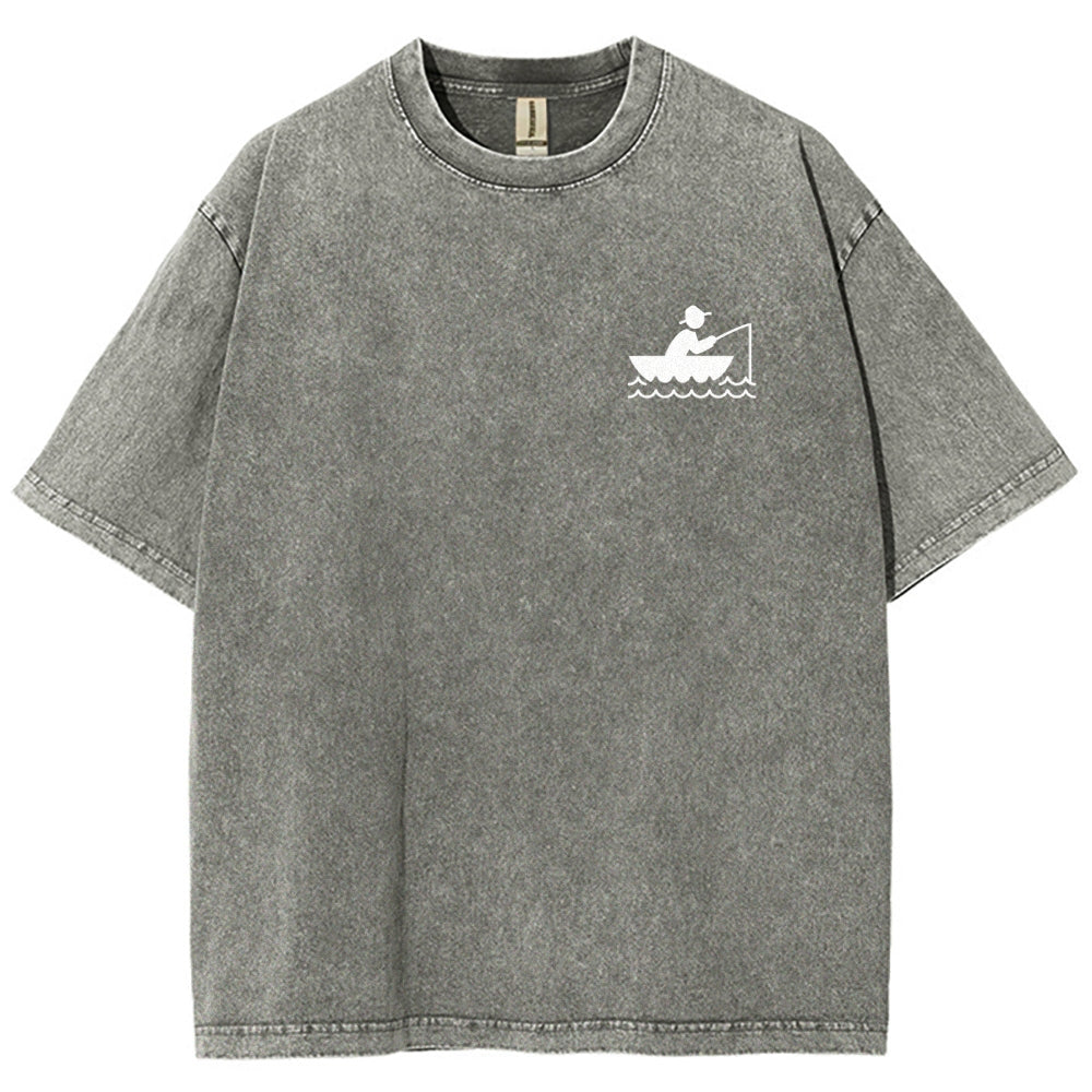Fisherman Unisex Fit Washed T-Shirt