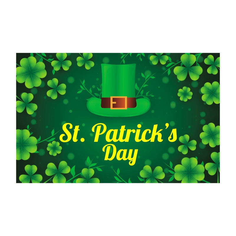 St. Patrick's Day Background Holiday Party Flag