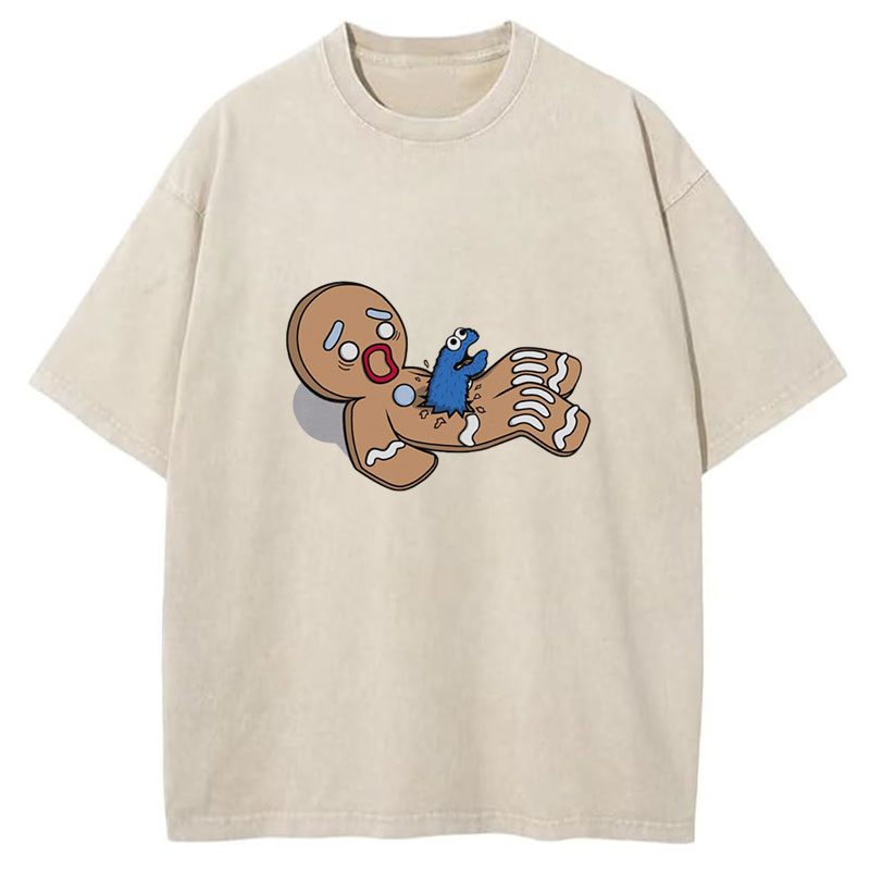 Alien Nom Nom Washed T-Shirt