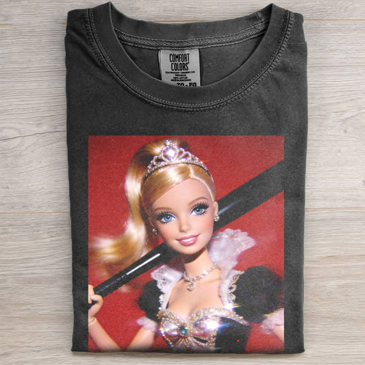 BASEBALL BAT DOLL FACE MEME TEE