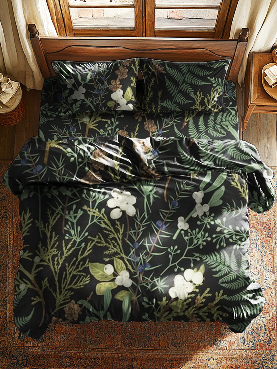 Forest Fern Floral Retro Art Print Sheet Set