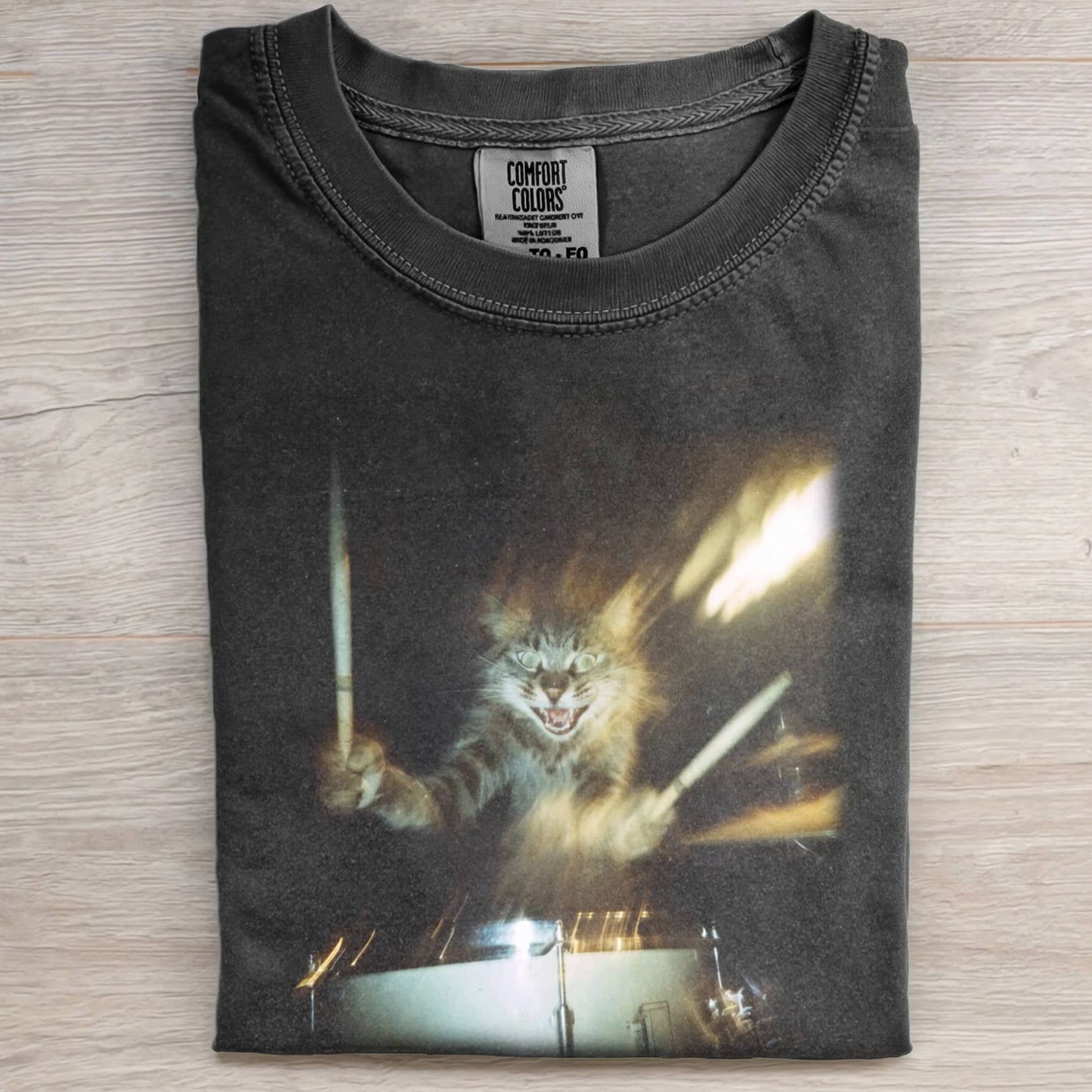 CAT RETRO ROCK T-SHIRT
